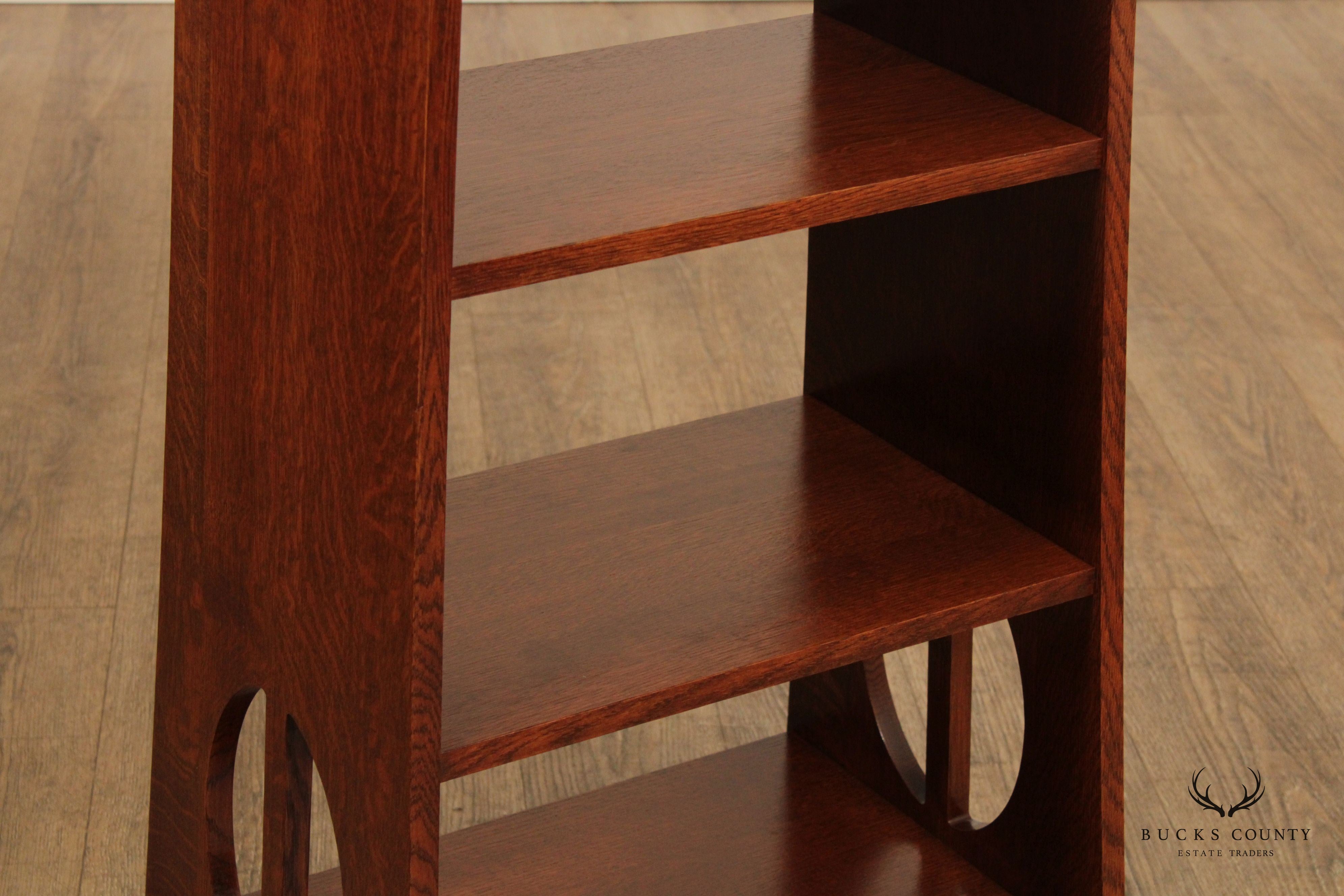 Stickley Mission Collection Oak Limbert Magazine Stand Bookcase