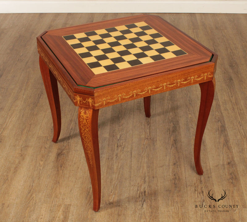 Notturno Intarsio Sorrento Italy Inlaid Games Table