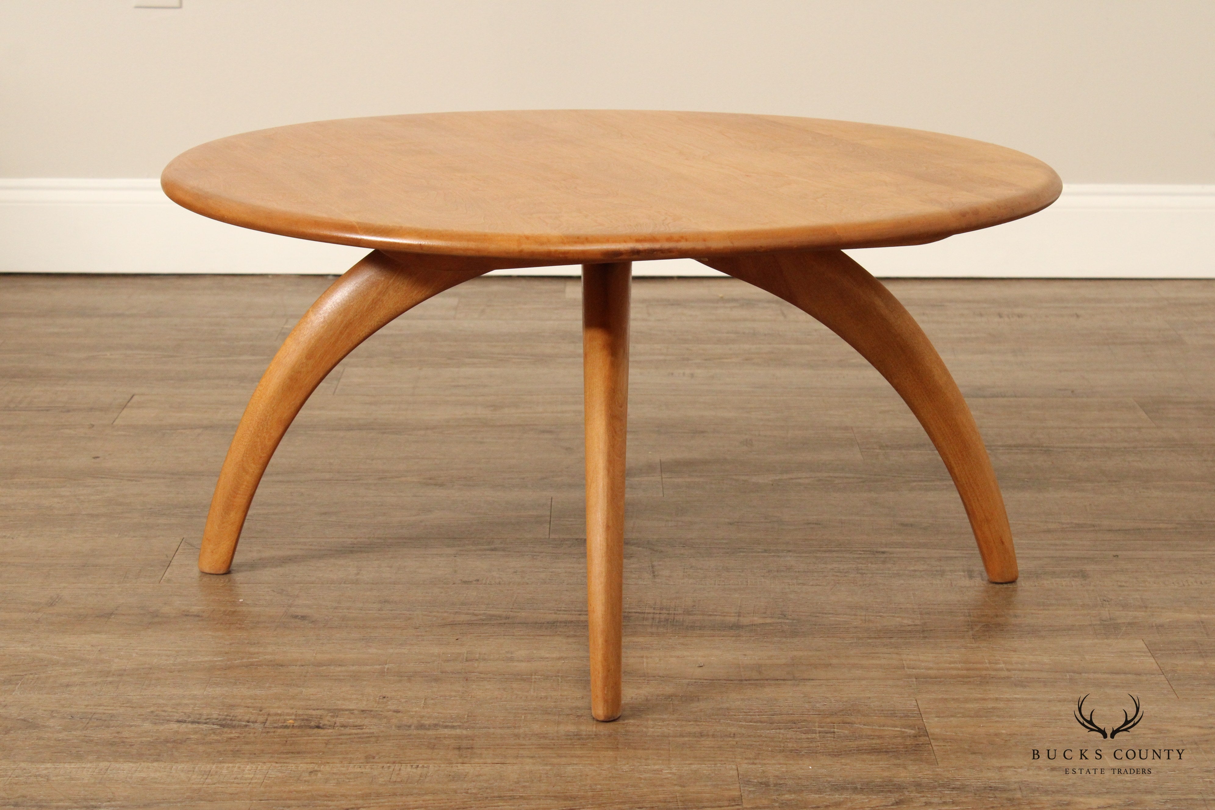 Heywood Wakefield Mid Century Modern Lazy Susan Cocktail Table