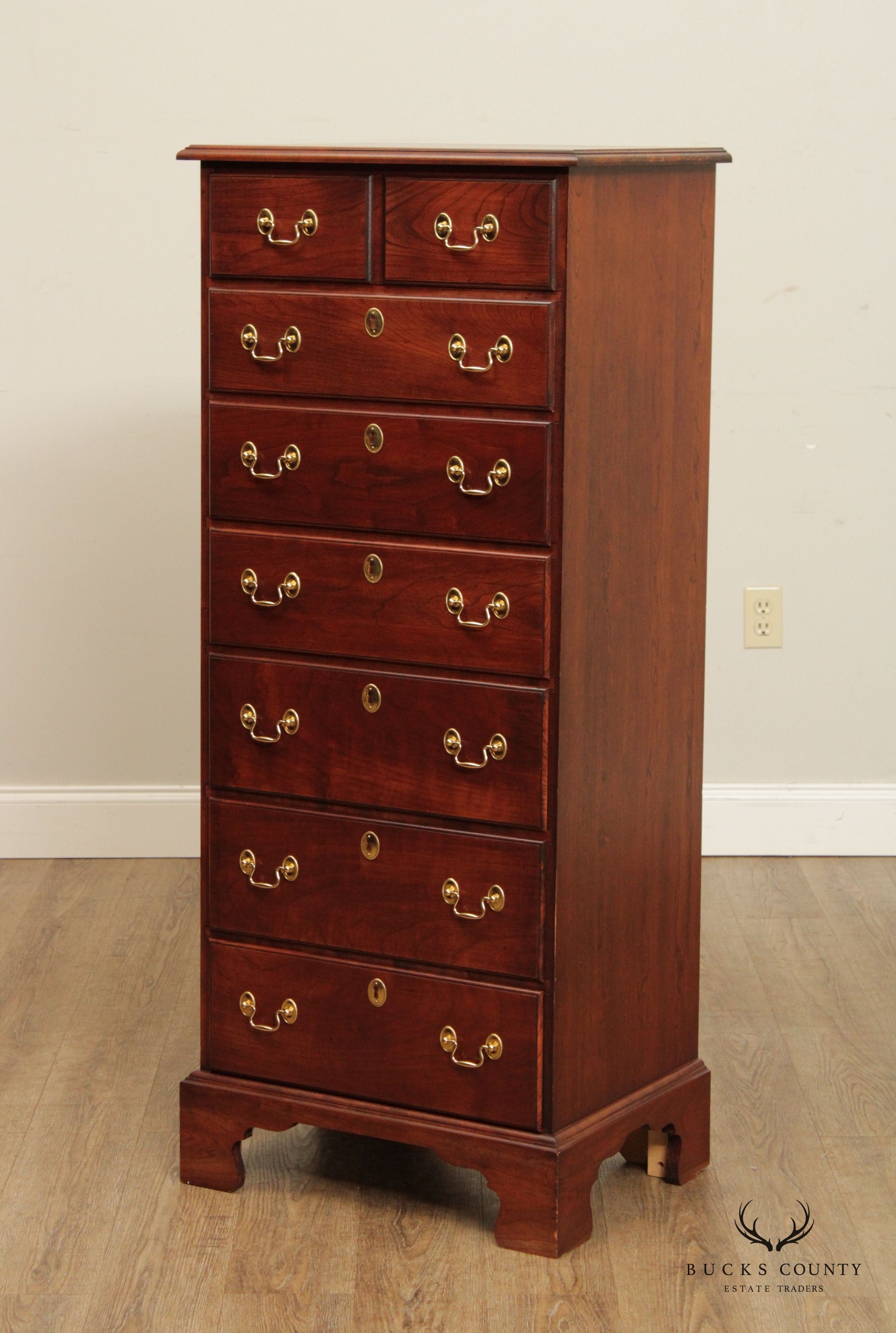 Chippendale Style Cherry Lingerie Chest Semainier