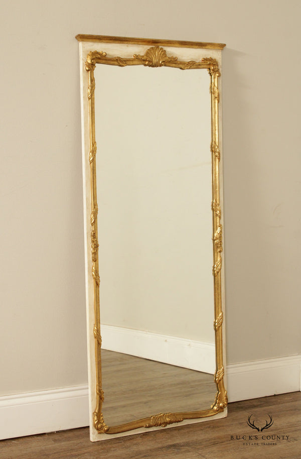 Vintage Italian Florentine Style Parcel Gilt Tall Mirror