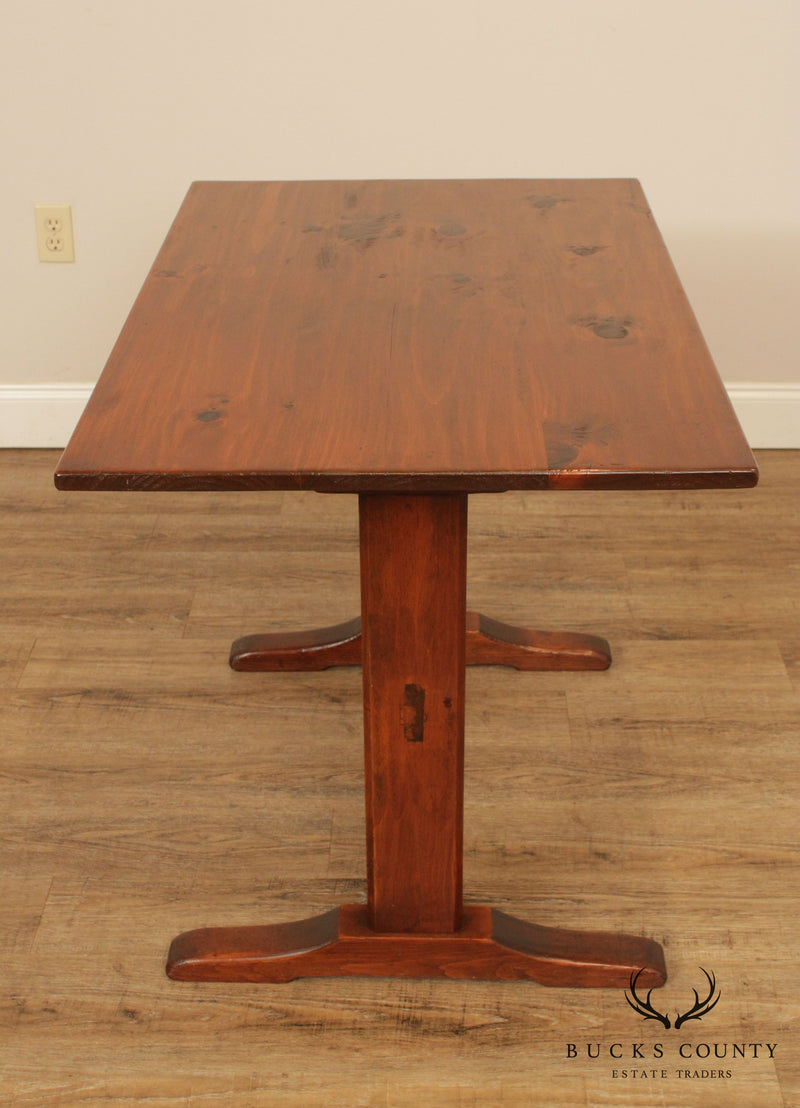 Custom Crafted Pine Trestle Table